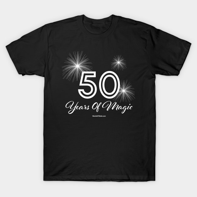 50 Years of Magic - White T-Shirt by World of Walt